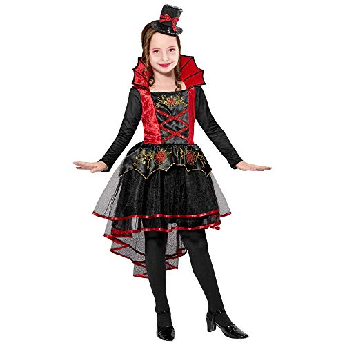 W WIDMANN MILANO Party Fashion - Kinderkostüm Vampirin, Kleid, Minihut, Halloween, Karneval, Mottoparty von W WIDMANN MILANO Party Fashion