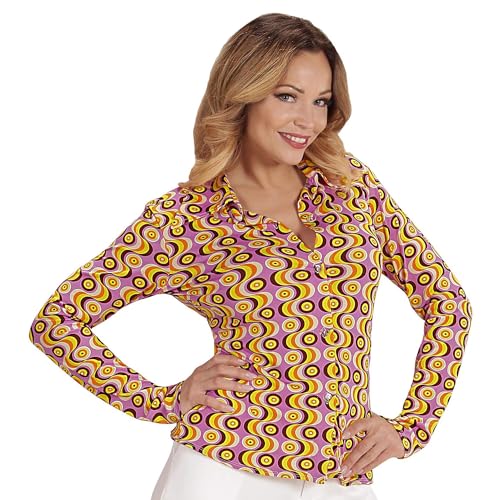 W WIDMANN MILANO Party Fashion - 70er Jahre Bluse für Damen, Disco Fever, Hemd, Faschingskostüme W WIDMANN MILANO Party Fashion - 70er Jahre Bluse für Damen, Disco Fever, Hemd, Faschingskostüme von W WIDMANN MILANO Party Fashion