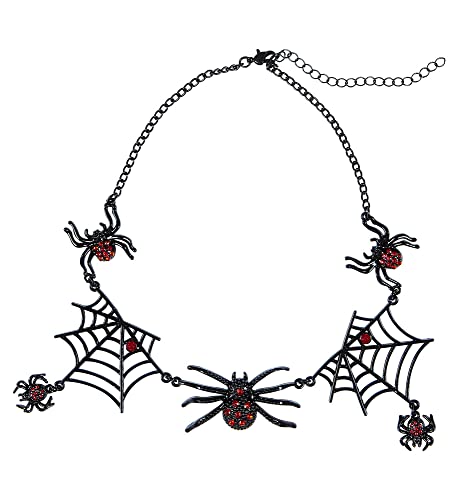 W WIDMANN MILANO Party Fashion 09662 - Halskette Strassspinnen, Schmuck, Halloween, Fasching, Karneval, Mottoparty von W WIDMANN MILANO Party Fashion