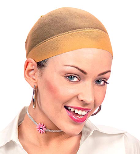 W WIDMANN MILANO Party Fashion - Haarnetz-Set für Perücken, 2 Stück, Einheitsgröße für Erwachsene, dehnbar, Karneval, Theater, Bühne von WIDMANN