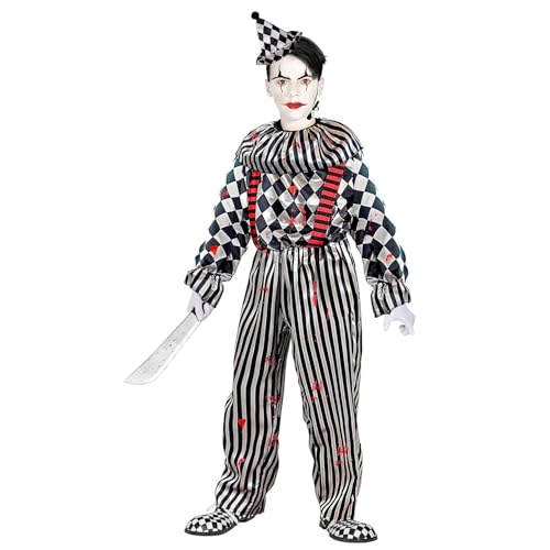 W WIDMANN MILANO Party Fashion - Kinderkostüm Retro Clown, Psycho Killer, Pantomime, horror Clown, Halloween W WIDMANN MILANO Party Fashion - Kinderkostüm Retro Clown, Psycho Killer, Pantomime, horror Clown, Halloween von WIDMANN MILANO PARTY FASHION