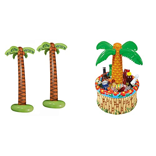 Widmann 10136169B - Aufblasbare Palmen, 2 Stück, Höhe Circa 180 cm, Beachparty, Dekoration, Mottoparty, Karneval & 04865 - Aufblasbare Palme mit Getränkekühler, zum Befüllen mit EIS und Wasser Widmann 10136169B - Aufblasbare Palmen, 2 Stück, Höhe Circa 180 cm, Beachparty, Dekoration, Mottoparty, Karneval & 04865 - Aufblasbare Palme mit Getränkekühler, zum Befüllen mit EIS und Wasser von Widmann
