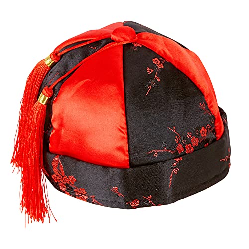 Widmann 10672 - Hut Chinese, Mandarin-Hut, Kopfbedeckung, Mottoparty, Karneval von WIDMANN