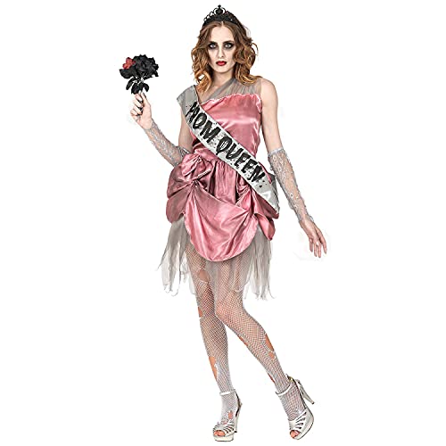 W WIDMANN MILANO Party Fashion - Kostüm Zombie Ballkönigin, Kleid, Prom Queen, Halloween Verkleidung von Widmann