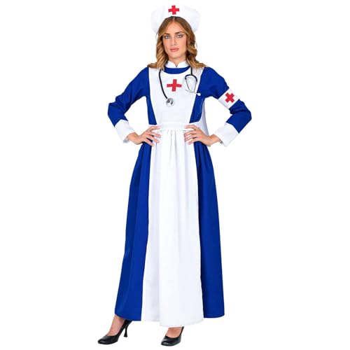 W WIDMANN MILANO Party Fashion - Kostüm Retro Krankenschwester, Kleid, Ärztin, Doktor, Beruf, Faschingskostüme W WIDMANN MILANO Party Fashion - Kostüm Retro Krankenschwester, Kleid, Ärztin, Doktor, Beruf, Faschingskostüme von W WIDMANN MILANO Party Fashion