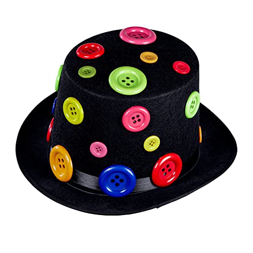 W WIDMANN MILANO Party Fashion 11763 - Zylinder mit bunten Knöpfen, aus Filz, Hut, Kopfbedeckung, Clown, Zirkus, Mottoparty, Karneval W WIDMANN MILANO Party Fashion 11763 - Zylinder mit bunten Knöpfen, aus Filz, Hut, Kopfbedeckung, Clown, Zirkus, Mottoparty, Karneval von WIDMANN MILANO PARTY FASHION