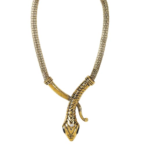 W WIDMANN MILANO Party Fashion 11890 - Halskette Schlange, Gold, Schmuck, Kostümaccessoire, Mottoparty, Karneval von W WIDMANN MILANO Party Fashion