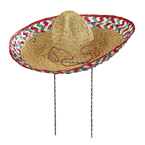 WIDMANN MILANO PARTY FASHION 1418M - Mexikanischer Sombrero, Durchmesser circa 52 cm, Mexiko, Hut, Motto-Party, Karneval von WIDMANN MILANO PARTY FASHION