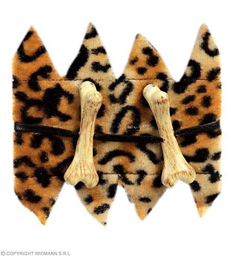 Widmann 1651L - Knochenarmband mit Leopardenmuster, Kunstfell, Schmuck, Armkette, Steinzeitmensch, Urzeit, Neandertaler, Karneval, Mottoparty Widmann 1651L - Knochenarmband mit Leopardenmuster, Kunstfell, Schmuck, Armkette, Steinzeitmensch, Urzeit, Neandertaler, Karneval, Mottoparty von W WIDMANN MILANO Party Fashion