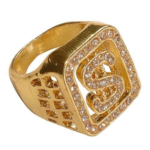 W WIDMANN MILANO Party Fashion 2112P - Strass $ Ring, Schmuck, Dollar-Ring, Motto-Party, Karneval von W WIDMANN MILANO Party Fashion