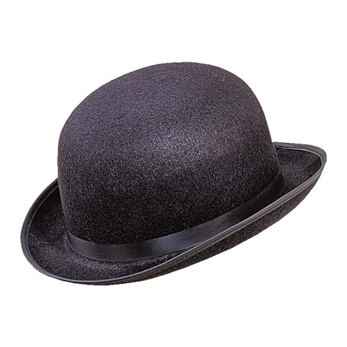 Widmann 2479L - Bowler Hut, Schwarz, Melone, Derby, Coke, Hut, Kopfschmuck, Accessoire, Mottoparty, Karneval Widmann 2479L - Bowler Hut, Schwarz, Melone, Derby, Coke, Hut, Kopfschmuck, Accessoire, Mottoparty, Karneval von WIDMANN