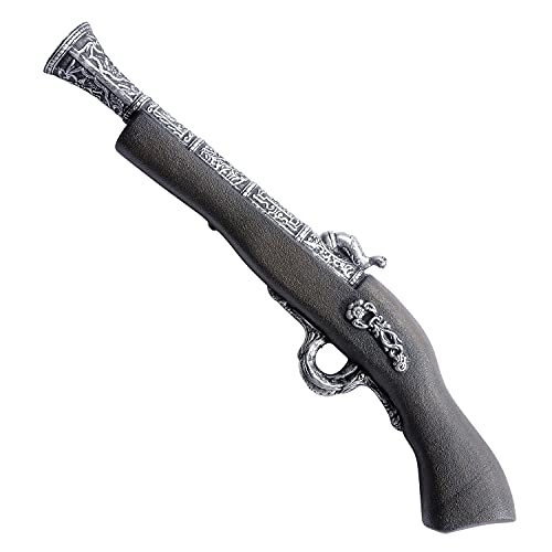 W WIDMANN MILANO Party Fashion 27761 - Antike Piratenpistole, Länge 42 cm, Grau, Piraten, Accessoires, Karneval, Mottoparty von W WIDMANN MILANO Party Fashion