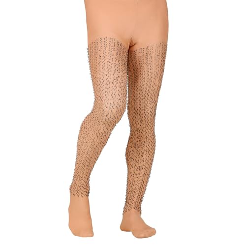 Widmann - Haarige Strumpfhose, für Männer, 60 DEN, Karneval, Mottoparty, Halloween von WIDMANN MILANO PARTY FASHION