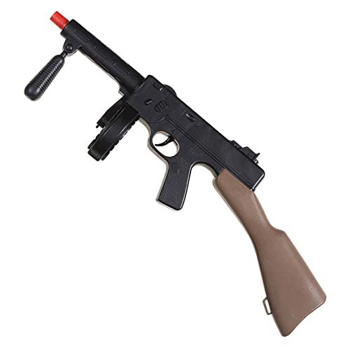 W WIDMANN MILANO Party Fashion 3062G - Maschinengewehr mit Schussgeräuschen, Länge 50 cm, Gangster, Gauner, Waffe, Mottoparty, Karneval von W WIDMANN MILANO Party Fashion