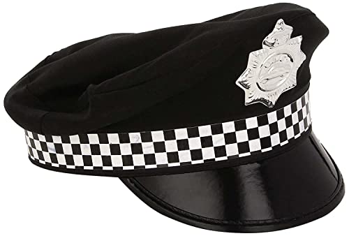 W WIDMANN MILANO Party Fashion 3327K - Englischer Polizistenhut, Kopfbedeckung, Polizei, Mottoparty, Karneval von WIDMANN MILANO PARTY FASHION
