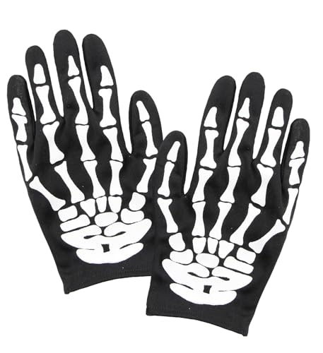 W WIDMANN MILANO Party Fashion - Handschuhe Skelett für Erwachsene, Knochen, Sensenmann, Halloween W WIDMANN MILANO Party Fashion - Handschuhe Skelett für Erwachsene, Knochen, Sensenmann, Halloween von W WIDMANN MILANO Party Fashion