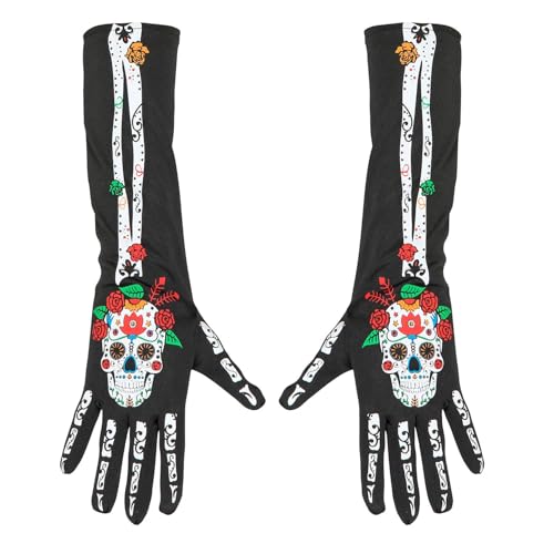 W WIDMANN MILANO Party Fashion 34279 - Handschuhe Dia de los Muertos, Länge circa 40 cm, für Erwachsene, Karneval, Mottoparty W WIDMANN MILANO Party Fashion 34279 - Handschuhe Dia de los Muertos, Länge circa 40 cm, für Erwachsene, Karneval, Mottoparty von W WIDMANN MILANO Party Fashion