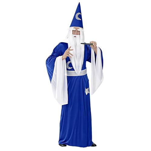 Widmann - Kostüm Zauberer, Tunika mit Kragen, Gürtel, Hut, Magier, Karneval, Mottoparty von WIDMANN MILANO PARTY FASHION