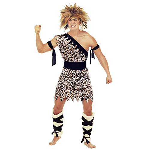 "CAVEMAN" velvet (tunic, belt, jambs, armbands, headband) - (XL) von WIDMANN