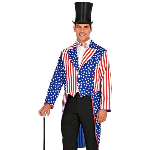 W WIDMANN MILANO Party Fashion - Frack USA, Garde Uniform, Showmen, Amerikanische Flagge, Faschingskostüme W WIDMANN MILANO Party Fashion - Frack USA, Garde Uniform, Showmen, Amerikanische Flagge, Faschingskostüme von W WIDMANN MILANO Party Fashion