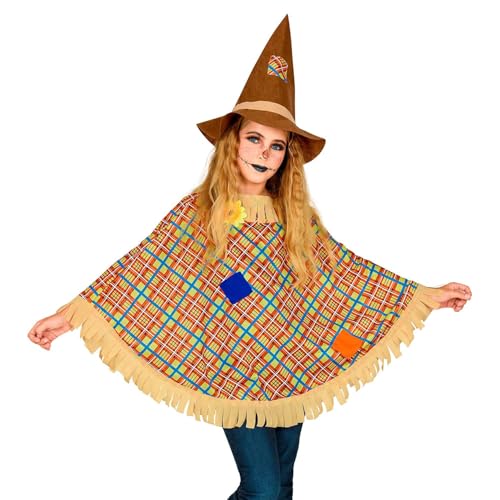 "SCARECROW" (poncho, hat) - (One Size Fits Most Children) von WIDMANN