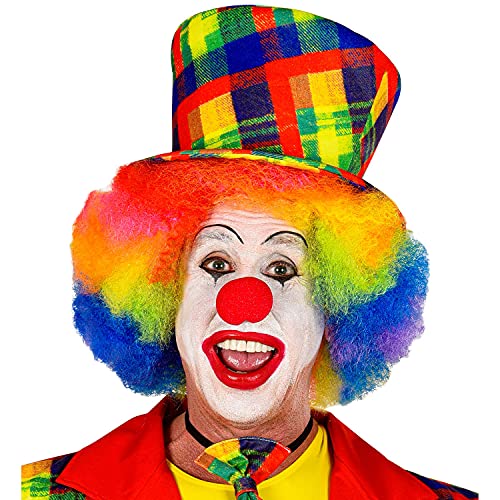 Widmann 48627 - Zylinder für einen Clown, Hut, Accessoire, Zirkus, Mottoparty, Karneval von WIDMANN