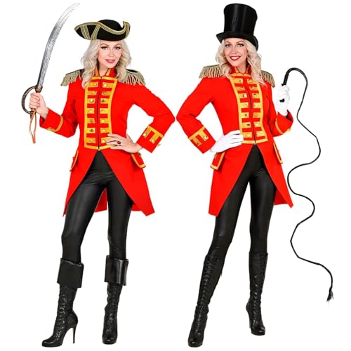 W WIDMANN MILANO Party Fashion 48902 Pirat Rote Gardeuniform/Paradefrack Für Damen-M W WIDMANN MILANO Party Fashion 48902 Pirat Rote Gardeuniform/Paradefrack Für Damen-M von W WIDMANN MILANO Party Fashion