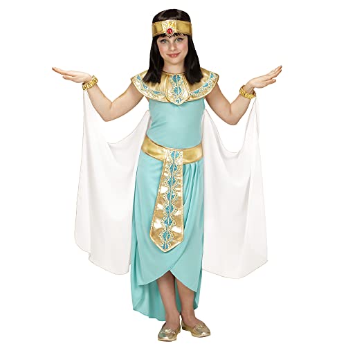 "EGYPTIAN QUEEN" (dress, belt, collar, cuffs, headpiece, cape) - (140 cm / 8-10 Years) von WIDMANN