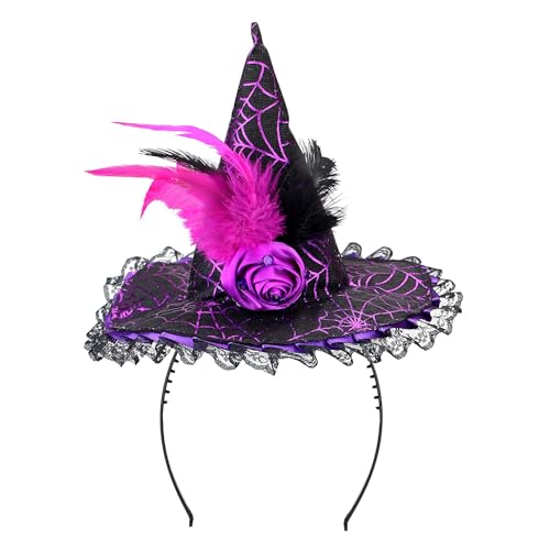 W WIDMANN MILANO Party Fashion 53301 - Haarreif Hexenhut, Lila, Einheitsgröße, Accessoire, Zubehör, Verkleidung, Kostüm, Karneval, Halloween, Mottoparty W WIDMANN MILANO Party Fashion 53301 - Haarreif Hexenhut, Lila, Einheitsgröße, Accessoire, Zubehör, Verkleidung, Kostüm, Karneval, Halloween, Mottoparty von W WIDMANN MILANO Party Fashion