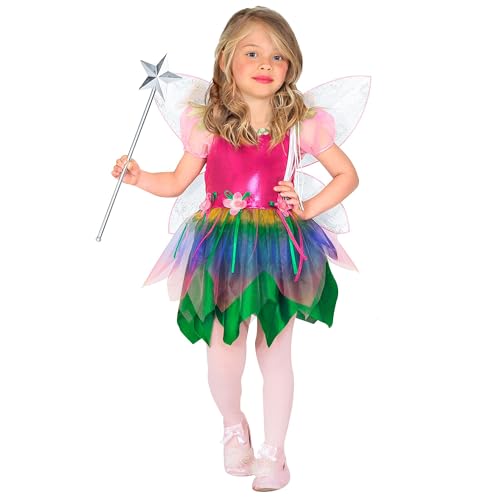 "RAINBOW FAIRY" (dress, wings) - (140 cm / 8-10 Years) von WIDMANN