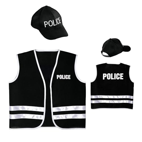 W WIDMANN MILANO Party Fashion 58954 - Kinderkostümset Polizei, Weste, Kappe, Karneval, Mottoparty von W WIDMANN MILANO Party Fashion