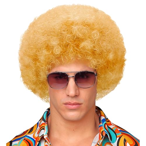 W WIDMANN MILANO Party Fashion - Perücke 70er Jahre Disco, Lockenperücke, Accessoire für Faschingskostüme von WIDMANN MILANO PARTY FASHION