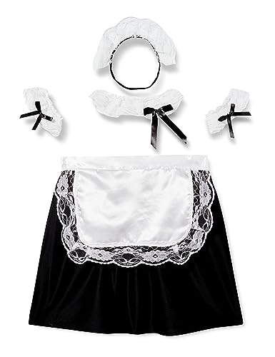W WIDMANN MILANO Party Fashion 6665C - Verkleidungsset Hausmädchen, Kopfbedeckung, Halsband, Manschetten, Rock, Schürze, Kellnerin, Mottoparty, Karneval W WIDMANN MILANO Party Fashion 6665C - Verkleidungsset Hausmädchen, Kopfbedeckung, Halsband, Manschetten, Rock, Schürze, Kellnerin, Mottoparty, Karneval von WIDMANN MILANO PARTY FASHION