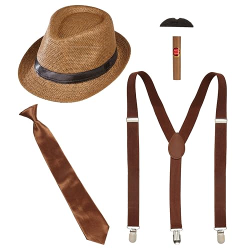W WIDMANN MILANO Party Fashion 68557 - Kostüm-Set Die Wilden 20er, 5-teilig, Charleston, Gangster, Mafia-Boss, Accessoires, Karneval W WIDMANN MILANO Party Fashion 68557 - Kostüm-Set Die Wilden 20er, 5-teilig, Charleston, Gangster, Mafia-Boss, Accessoires, Karneval von W WIDMANN MILANO Party Fashion
