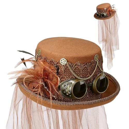 W WIDMANN MILANO Party Fashion 68564 - Zylinder Steampunk aus Filz, Hut, Retro, Mottoparty, Karneval W WIDMANN MILANO Party Fashion 68564 - Zylinder Steampunk aus Filz, Hut, Retro, Mottoparty, Karneval von W WIDMANN MILANO Party Fashion