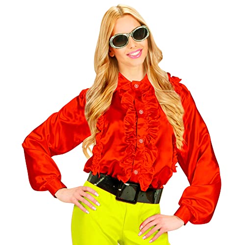 Widmann 8076Y 70er Jahre Rüschen Bluse, Damen, Rot, M Widmann 8076Y 70er Jahre Rüschen Bluse, Damen, Rot, M von WIDMANN