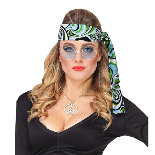 Widmann - 60er und 70er Jahre Stirnband, Haarband, Hippie, Flower Power, Accessoire, Karneval Widmann - 60er und 70er Jahre Stirnband, Haarband, Hippie, Flower Power, Accessoire, Karneval von W WIDMANN MILANO Party Fashion