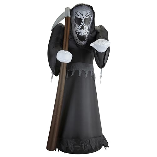 W WIDMANN MILANO Party Fashion 75036 - Aufblasbarer leuchtender Sensenmann mit integriertem Gebläse, 122 cm, Dekoration, Halloween W WIDMANN MILANO Party Fashion 75036 - Aufblasbarer leuchtender Sensenmann mit integriertem Gebläse, 122 cm, Dekoration, Halloween von W WIDMANN MILANO Party Fashion