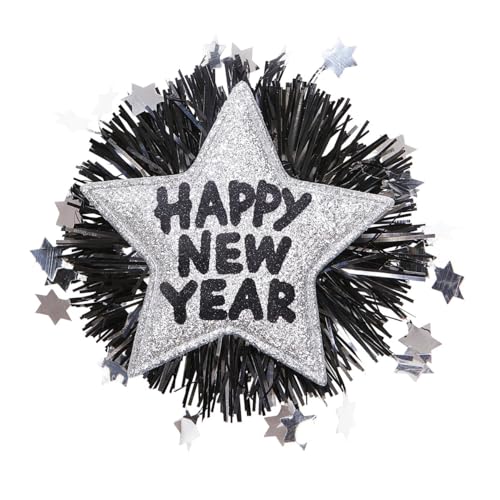 W WIDMANN MILANO Party Fashion 7892S - Brosche Happy new Year, Silber, Anstecker, Stern, Silvester, Neujahr, Kostüm, Accessoire, Mottoparty W WIDMANN MILANO Party Fashion 7892S - Brosche Happy new Year, Silber, Anstecker, Stern, Silvester, Neujahr, Kostüm, Accessoire, Mottoparty von W WIDMANN MILANO Party Fashion