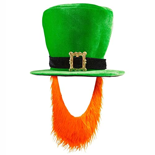 W WIDMANN MILANO Party Fashion 9508P - Grüner Zylinderhut mit Schnalle und rotem Bart, St. Patricks Day, Irland, Kobold, Hut, Kopfschmuck, Accessoire, Karneval, Mottoparty W WIDMANN MILANO Party Fashion 9508P - Grüner Zylinderhut mit Schnalle und rotem Bart, St. Patricks Day, Irland, Kobold, Hut, Kopfschmuck, Accessoire, Karneval, Mottoparty von W WIDMANN MILANO Party Fashion