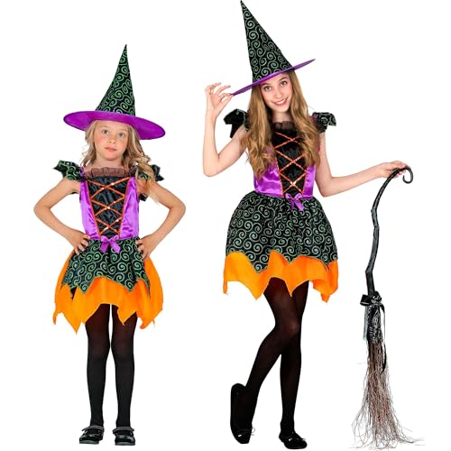 W WIDMANN MILANO Party Fashion - Kinderkostüm Hexe, Kleid, Hexenhut, Zauberer, Märchen, Faschingskostüme, Halloween W WIDMANN MILANO Party Fashion - Kinderkostüm Hexe, Kleid, Hexenhut, Zauberer, Märchen, Faschingskostüme, Halloween von W WIDMANN MILANO Party Fashion