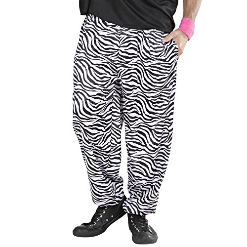 W WIDMANN MILANO Party Fashion - 80er Jahre Hose mit Zebra Muster, Jogginghose, Faschingskostüme W WIDMANN MILANO Party Fashion - 80er Jahre Hose mit Zebra Muster, Jogginghose, Faschingskostüme von Lively Moments