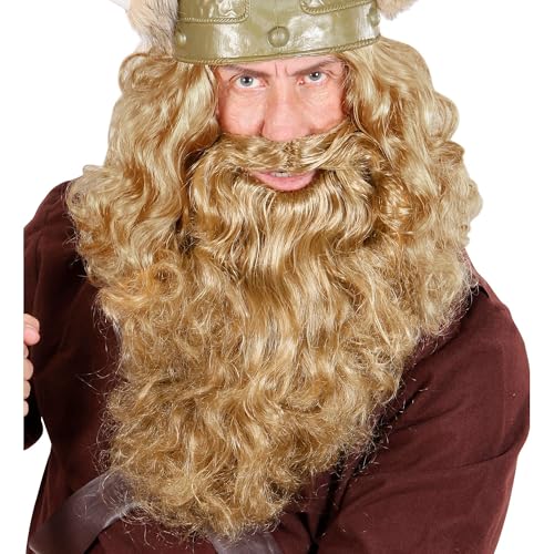 W WIDMANN MILANO Party Fashion B0534 - Bart, Blond, mehrere Charaktere, Wikinger, Mönch, Seefahrer, Accessoire, Weihnachten, Karneval, Mottoparty von W WIDMANN MILANO Party Fashion