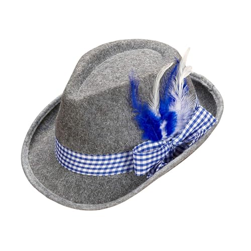 Widmann - Bayerischer Fedora, mit Band und Federn, aus Filz, Hut, Tracht, Kopfschmuck, Accessoire von WIDMANN MILANO PARTY FASHION