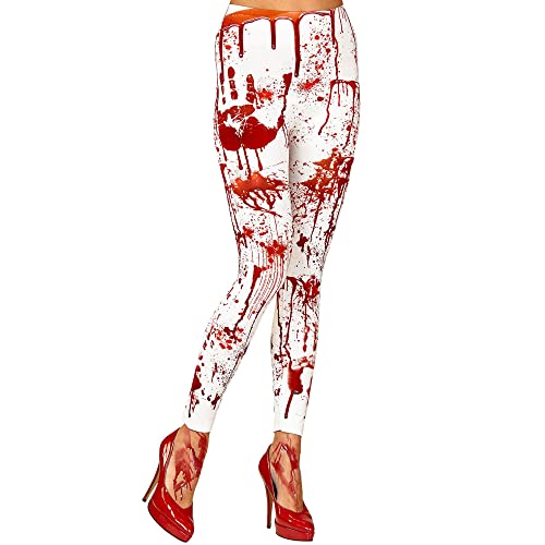 W WIDMANN MILANO Party Fashion - Blutverschmierte Leggings, 75 DEN, Psycho, Halloween, Karneval, Mottoparty von W WIDMANN MILANO Party Fashion
