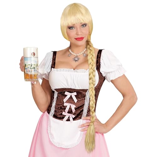 Widmann E6093 - Perücke Helga, blond, mit langem Zopf, Volksfest, Bierfest, Karneval, Mottoparty Widmann E6093 - Perücke Helga, blond, mit langem Zopf, Volksfest, Bierfest, Karneval, Mottoparty von W WIDMANN MILANO Party Fashion
