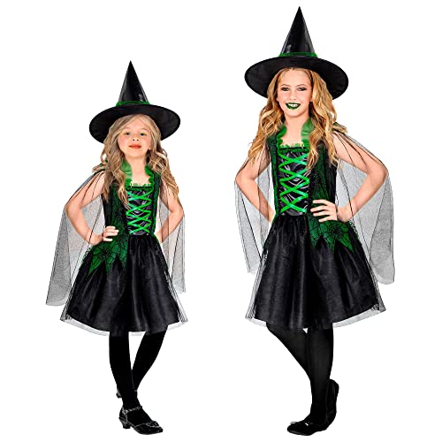 WIDMANN - Kinderkostüm Hexe, Kleid, Faschingskostüme, Karneval, Halloween von WIDMANN