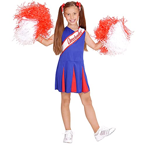 Widmann - Kinderkostüm Cheerleader, Kleid, High School, Schuluniform, Faschingskostüme, Karneval von W WIDMANN