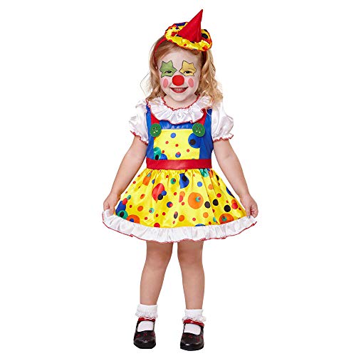 Widmann - Kinderkostüm Clown, Kleid und Mini-Hut, Motto-Party, Karneval von WIDMANN MILANO PARTY FASHION