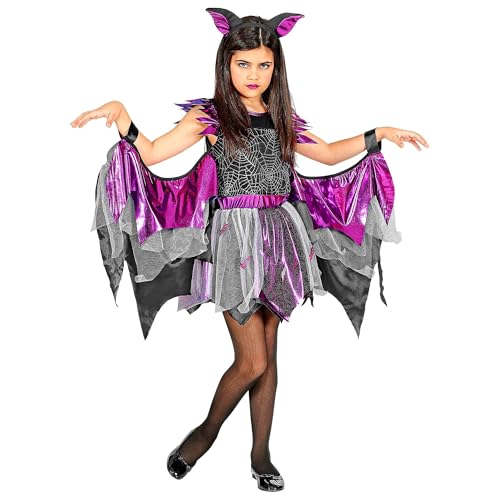 W WIDMANN MILANO Party Fashion - Kinderkostüm Fledermaus mit Flügel, Halloween, Kleid von W WIDMANN MILANO Party Fashion